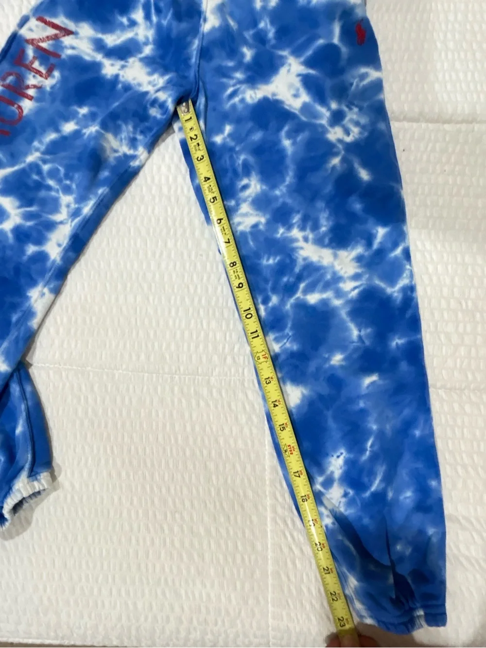Polo Ralph Lauren G Large 14-16 Blue Tie-Dye Logo Terry Sweatshirt Jogger Set